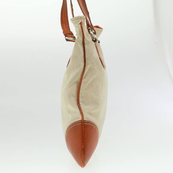 PRADA Tote Bag Canvas Orange Auth ti937 - Picture 4 of 16